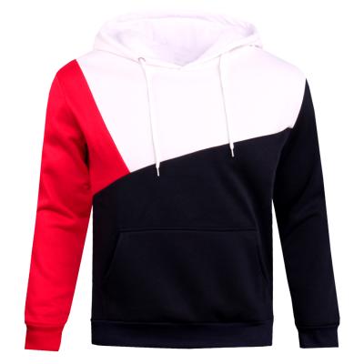 China Anti-Wrinkle Fashion Casual Men's Hoodie Sweatshirt Stretch Hoodie Pocket Pullover Hoodie Color Matching LonHog-Sheathed Men for sale