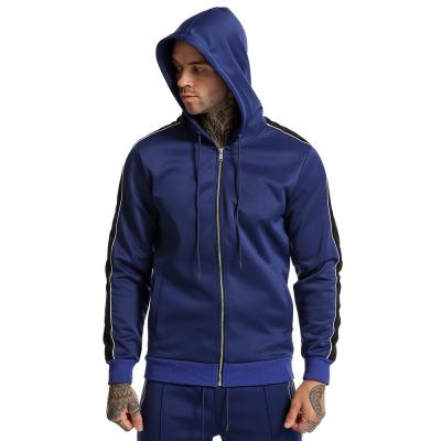 China New Sale Custom Men's Zipper Hoodie Fleece Sportswear Solid Color Warm QUICK DRY Custom Pullover for sale