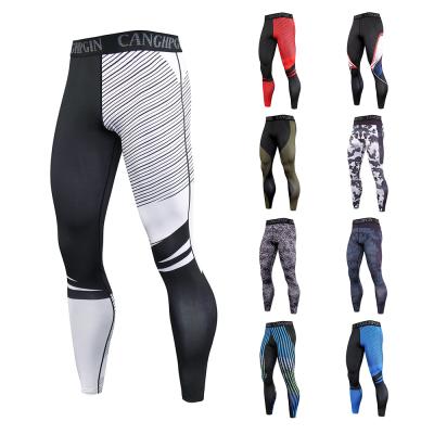 China Breathable Men's Gaiters Sports Pants Workout Fitness Sports Gaiters Men's Compression Tights Men's Gaiters for sale