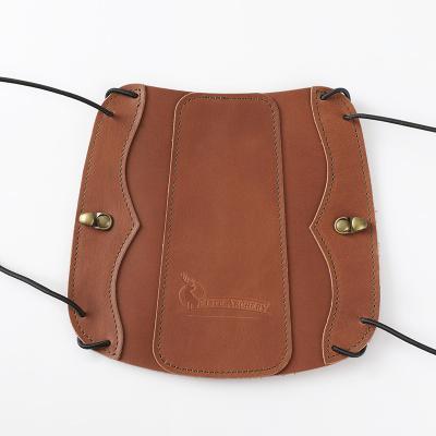 China Brown archery durable durable, use leather armguards for archer protection shooting for sale