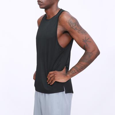 China Men's breathable sports vest fitness quick-drying solid color sleeveless vest basketball outdoor sports training sports T-shirt for sale