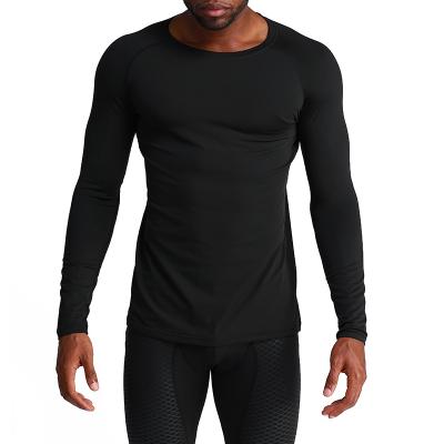 China Wholesale Seamless Men's Workout Long Sleeve Shirt Casual Running Men's Tight Sports Clothes Workout Top T-shirt Stretch Tights for sale