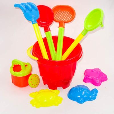 China Beach Play Toy IN55169 9pcs Beach Toy Set, Beach Bucket Set, Big Sandy Beach Bucket Kids Beach Toy for sale