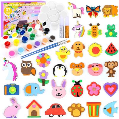 China Europe Magnet Painting Craft Wooden Kit And Art Set For Kids for sale