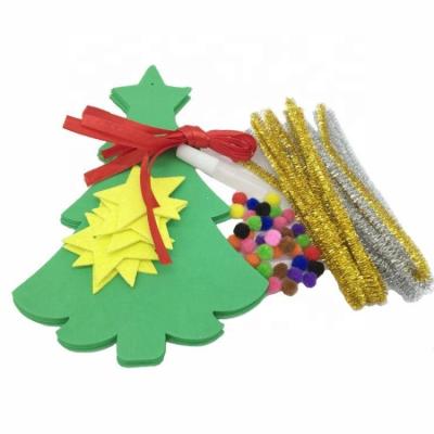 China Decorations in the CU6101 Christmas Craft Christmas Tree Eva Sheet Kids Ceative Craft Kit Eva for sale