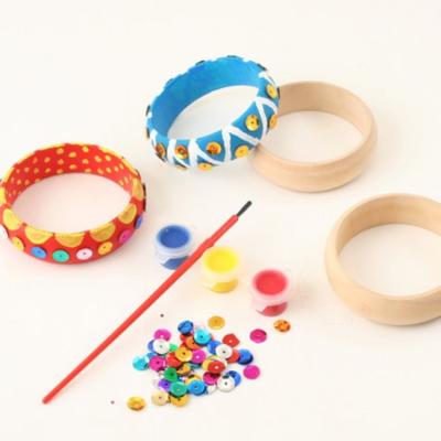 China Europe wooden bracelet for kid's creative painting for sale