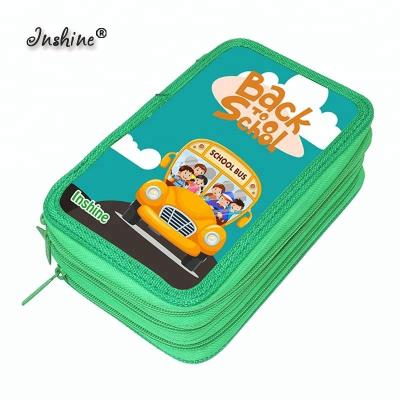 China Durable Valuable School Tools School Pencil Bag 3 Zipper Enrollment Bag for sale