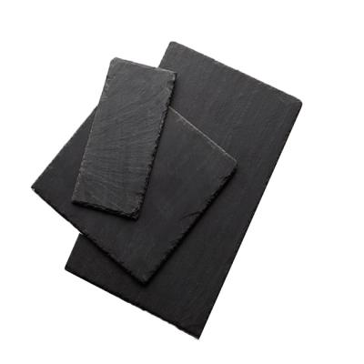 China Hotel Style Quality Slate Cheese Slate Dinner Plate Sustainable Natural European Stone Stone Pad Stone Household Fruit Western Dessert Sushi for sale