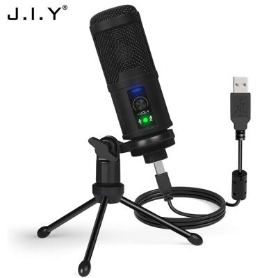 China USB Microphone BM-65 USB Condenser Microphone Studio 192Khz/24bit for Youtube Pocasting Game Recording MIC with Tripod Stand for sale