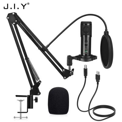 China USB Microphone BM858 USB Condenser Microphone For Computer Studio YouTube Recording With Arm Stand for sale