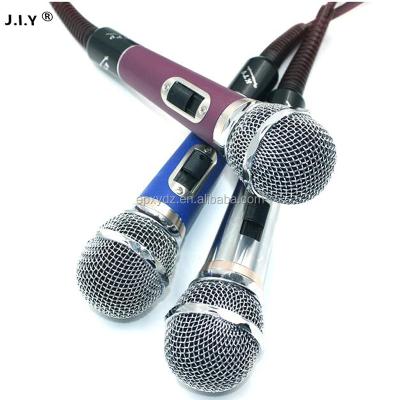 China J.I.Y YS-308 Handheld Microphone Wired Metal Handheld Vocal Professional Karaoke Microphone Dynamic Microphones for sale