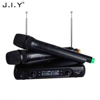 China Handheld Microphone J.I.Y V2 Digital Mic System Handheld Wireless Professional Portable Outdoor Wireless Microphone for sale