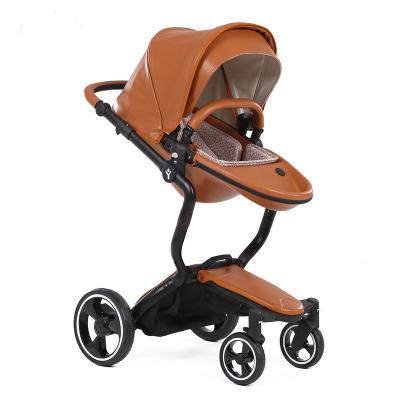 China Factory supply multi-function luxury twins stroller 3 in 1 high landscape view aluminum folding for sale