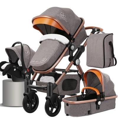 China Luxury Pram 3 Purpose 3-in-1 China Manufacturer OEM Multifunctional Baby Strollers for sale