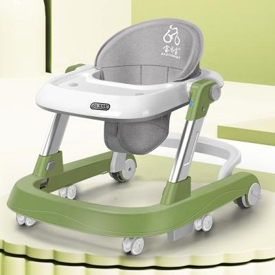 China Portable Simple Baby Walker RTS Easy Folding Baby Walking Auxiliary Toddler Learn To Walk Musical And Lightweight Baby Walker Toy With Music for sale