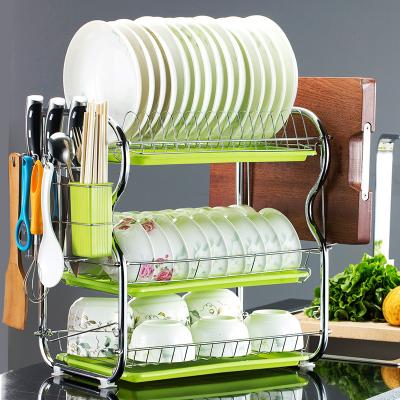 China Sustainable kitchen rack drain dish house and kicten accessories driying dish rack over sink kicthen storage shelf for sale