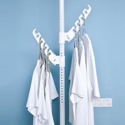 China 2021 traditional new type multifunctional folding floor vertical hanger rack hanger for sale