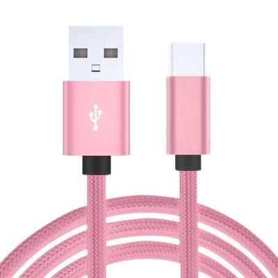 China MP3/MP4 Player 3FT 1 Meter 2A Cord USB Cable Charger Nylon Charging Data Cable for Mic/for Type C/for IPhone for sale