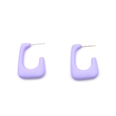 China RTS Fashion Ethnic Pastel Purple Blue Green Titanium Earring Hooks Jewelry for sale