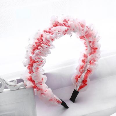 China Designer Pastel Hair Scrunchies Woman RTS Organza Famous Brands For Women Luxury Knot Headband for sale