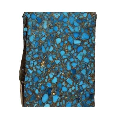 China Genuine Compressed Turquoise Star Quality Rough Material Mohave Blue Copper Turquoise for sale