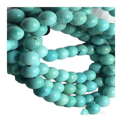 China Genuine Natural Turquoise Big Stone Turquoise Beads Round Beads Blue Green Turquoise Gemstone Beads for sale