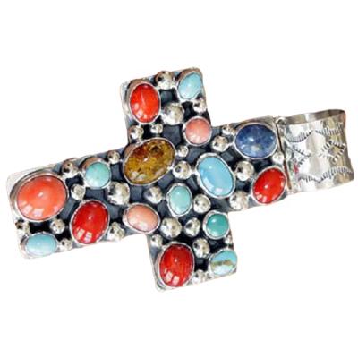 China CLASSIC Turquoise Pendant Cross Jewelry Turquoise Pendants 925 Genuine Sterling Silver Turquoise Pendant for sale