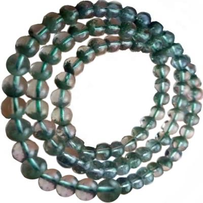 China Green Quartz 108 Glow In The Dark Ghost Round Necklace Beads Jewelry for sale