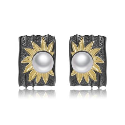 China Casual / Sporting Healing Stone Jewelry All jewelryJade 925 Sterling Silver Stud Earrings For Women for sale