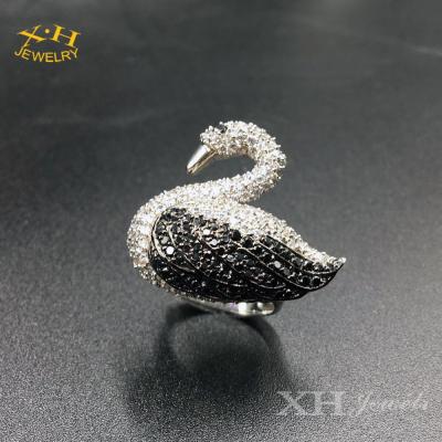 China Vintage Chunky Vintage Statement Ring Crystal Diamond Ring for Women Girls for sale