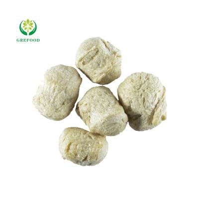 China Additives Grefood NON-GMO Wholesale Price Textured Vegetable Soy Protein Ball Form TVP High Quality Additives / Soybean Protein for sale