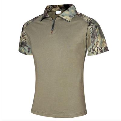 China Breathable Digital In-Stock Combat Shirts Army Woodland Tactical Army Shirt Military T-Shirt for sale