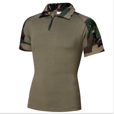 China Breathable In Running Military Shirt Short Sleeve Army Shirt Military Camouflage for sale