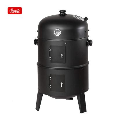 China Easily Assembled Commercial Vertical BBQ BBQ Grill Stainless Steel Charcoal Smoker Outdoor Kitchen Cooking Smoker Grill for sale