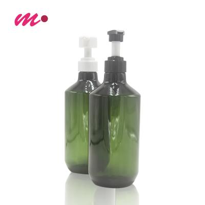 China Customizable logo olive green 800ml PET dishwashing bottle Empty Detergent Bottle for sale