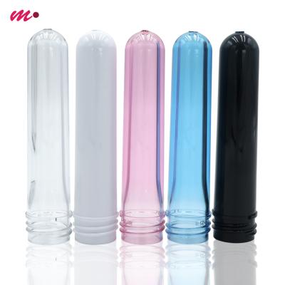 China Customized high quality cosmetics PET prefabricated shampoo liquid soap bottle tube embryo for sale