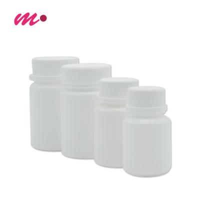 China High-end custom Healthy White Medical Bottle Plastic Empty Vitamin Pill Capsule Bottle With Cap for sale