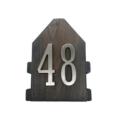 China Number Sign Buildings Stainless Steel House Number Mailbox Modern Number-Easy to Install (about 10 inches) for sale