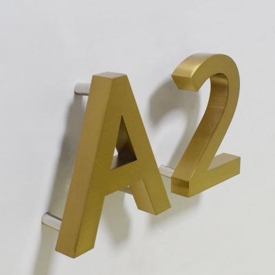 China House Number Stainless Steel Address Sign VL-01-003 for sale