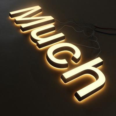 China Custom Buildings 3d Acrylic Led Letters Sign Customized Advertising Signs Shop Sign for sale