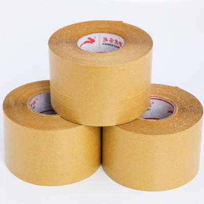 China Waterproof Craft Glue Custom Printed Adhesive Water Activated Self Adhesive Reinforce Orange Kraft Paper Rice Paper Tape for sale