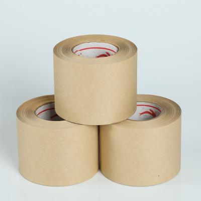 China Waterproof Hot Melt Adhesive Kraft Paper Water Activated Paper Tape Custom Gummed Tape With Logo for sale