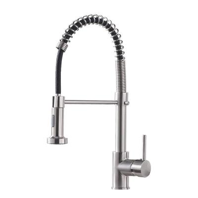 China Sense Faucets Morden Dual Mode Kitchen Faucet With Sprayer Contemporary Stainless Steel Kitchen Faucet for sale