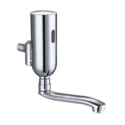 China Wall Mounted Brass Infrared Water Sensor Bathroom Touchless Sense Faucets Automatic Basin Faucet Chrome Faucet for sale