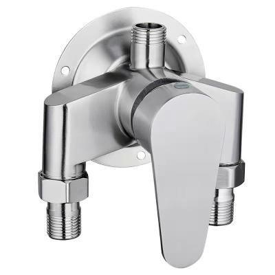 China Without Slide Bar Classic Brushed Stainless Steel 304 Commercial Mixer Tub Shower Faucets Tap for sale