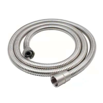 China Contemporary Durable Rust Proof Brushed High Pressure 1.5m 304 Hose Pipe Bathroom Stainless Steel Flexible Shower Hose for sale