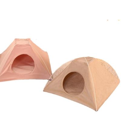 China Pet Products Cozy Four-Season Teepee Closed Cat Tent Bed Small Dog Room Accessories Cat Litter Kennel for sale