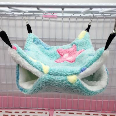 China Double Layer Winter Soft Warm Squirrel Nest Hamster Sleeping Bed Pet Supplies Pet Hanging Hammock for sale