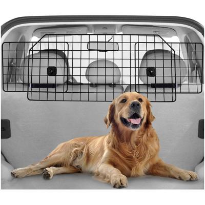 China Backseat Dog Cat Vehicle Barrier Outdoor Metal Durable Adjustable Durable Pet Barrier For Car SUV for sale