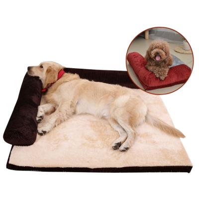 China Multicolor Cat Bed Breathable Washable Soft Comfortable Pet Bed Fluffy Warm Dog Bed for sale